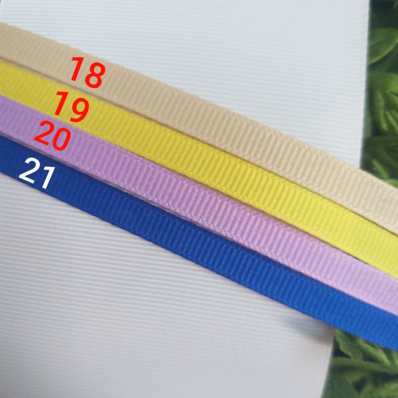 Ruy băng gân , có 21 màu ,nguyên liệu handmade , size 5MM (dây 10 mét /11k)