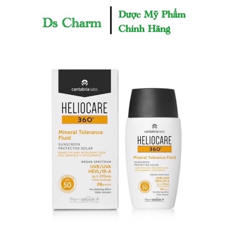 [CHÍNH HÃNG]Kem chống nắng HELIOCARE Mineral Tolerance Fluid dành cho mọi loại da