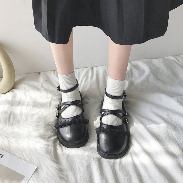 Giày Da Nữ Bít Mũi Phong Cách Anh Quốc | BigBuy360 - bigbuy360.vn