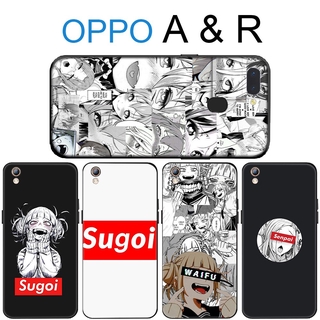 Ốp lưng điện thoại Silicone mềm cho OPPO F11 A9 R9 R9S F1 Plus R15 R17 Pro A1K A5 2020 hình Waifu Ahegao Sugoi Anime