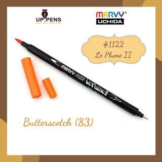 Bút brush viết calligraphy hai đầu Marvy 1122 - Màu cam (Butterscotch - 83)