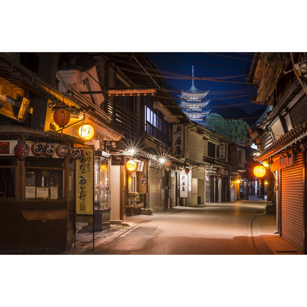 Tranh lụa 3d Đường Phố Nhật Bản ĐPNB-01