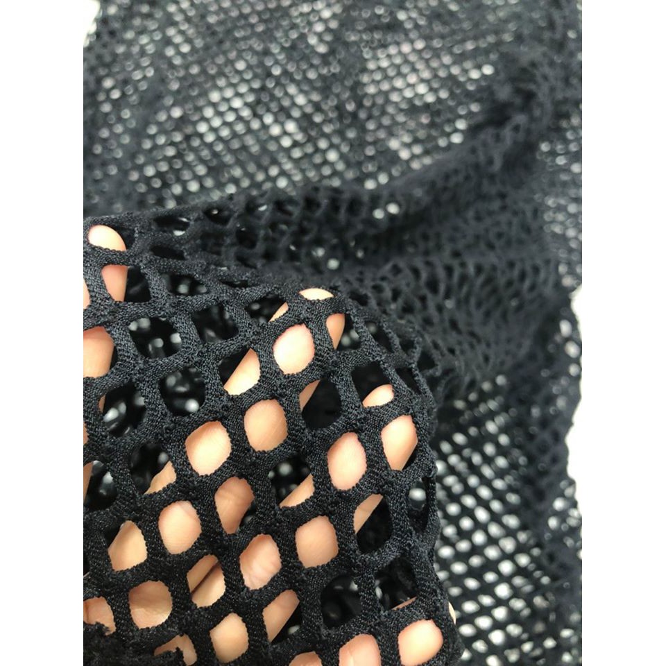 Áo choàng đi biển, áo choàng bikini lưới nhỏ 2 màu đen trắng (Ảnh thật) | BigBuy360 - bigbuy360.vn