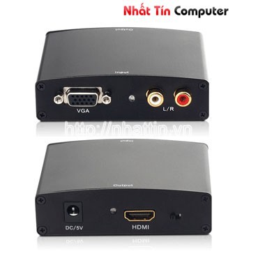 [Loại 1] Bộ chuyển đổi VGA sang HDMI (Sắt)