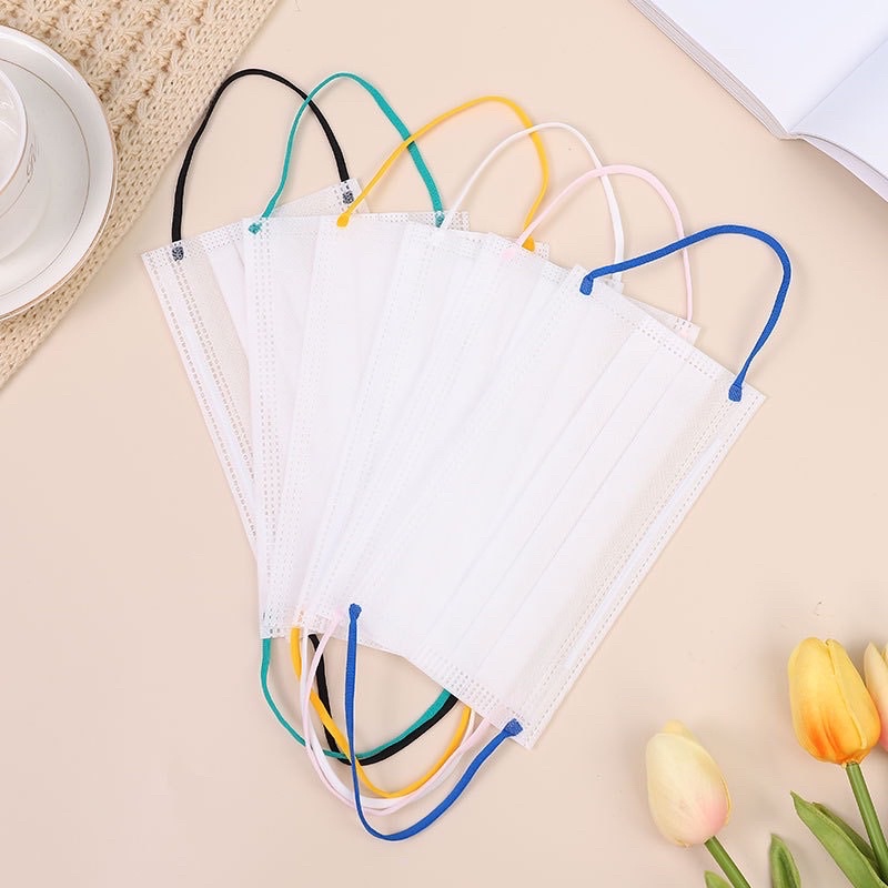 KHẨU TRANG 1 lớp hình SIÊU dễ thương ( HỘP 50 cái ) ( ĐẶC BIỆT QUAI ĐEO 2 màu )