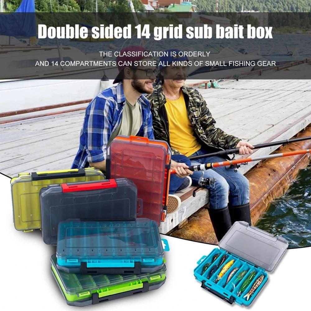 Hộp Đựng Phụ Kiện Câu Cá Bằng Nhựa Hai Mặt Tiện Dụng
