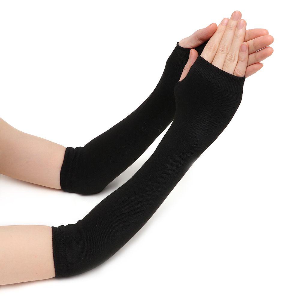 Găng Tay Len Hở Ngón Giữ Ấm Cho Nữ