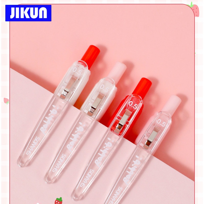Set 4 bút gel mực đen hình thỏ dễ thương 0.5# S705