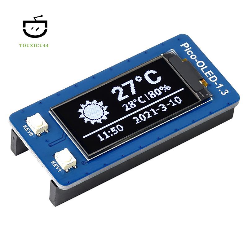 Waveshare Display ule for Raspberry Pico 1.3-Inch OLED Display ule SH1107 I2C/SPI Communication Expansion Board