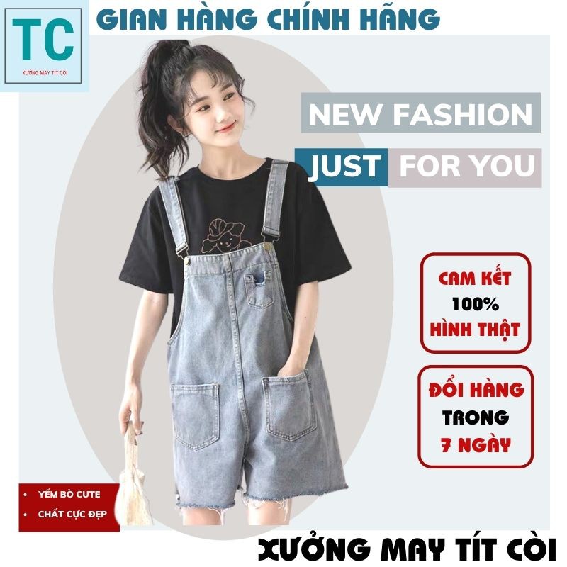 (ẢNH THẬT) yếm nữ 💚quần yếm jean nữ ,jean nữ cực xinh ,phong cách bánh bèo, vintage ,trẻ trung hàn quốc ulzzang TÍT CÒI | BigBuy360 - bigbuy360.vn