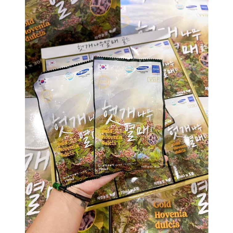 Nước Uống Bổ Gan, Thải Độc Gold Hovenia Dulcis SamSung - 30 gói