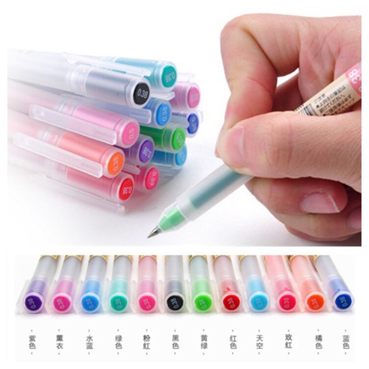 Bút Bi Gel Muji ngòi 0.5 bản mới_ hàng nội địa Nhật.Bút Học Sinh