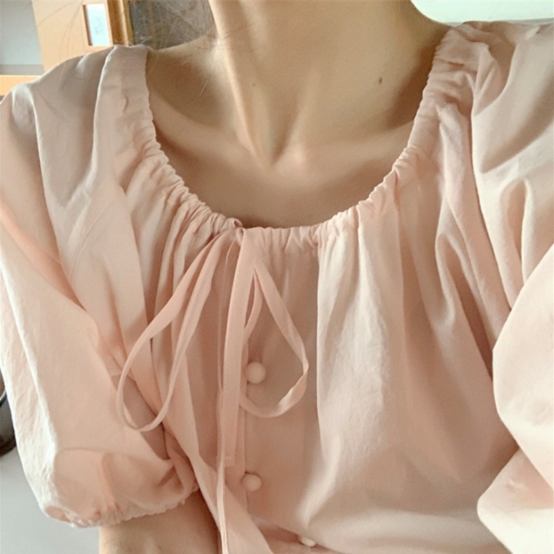 Linki ♧ Áo Thun Nữ Ngắn Tay Cổ Tròn