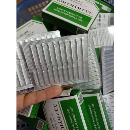 HỘP 100 Kim châm cứu Hải Nam