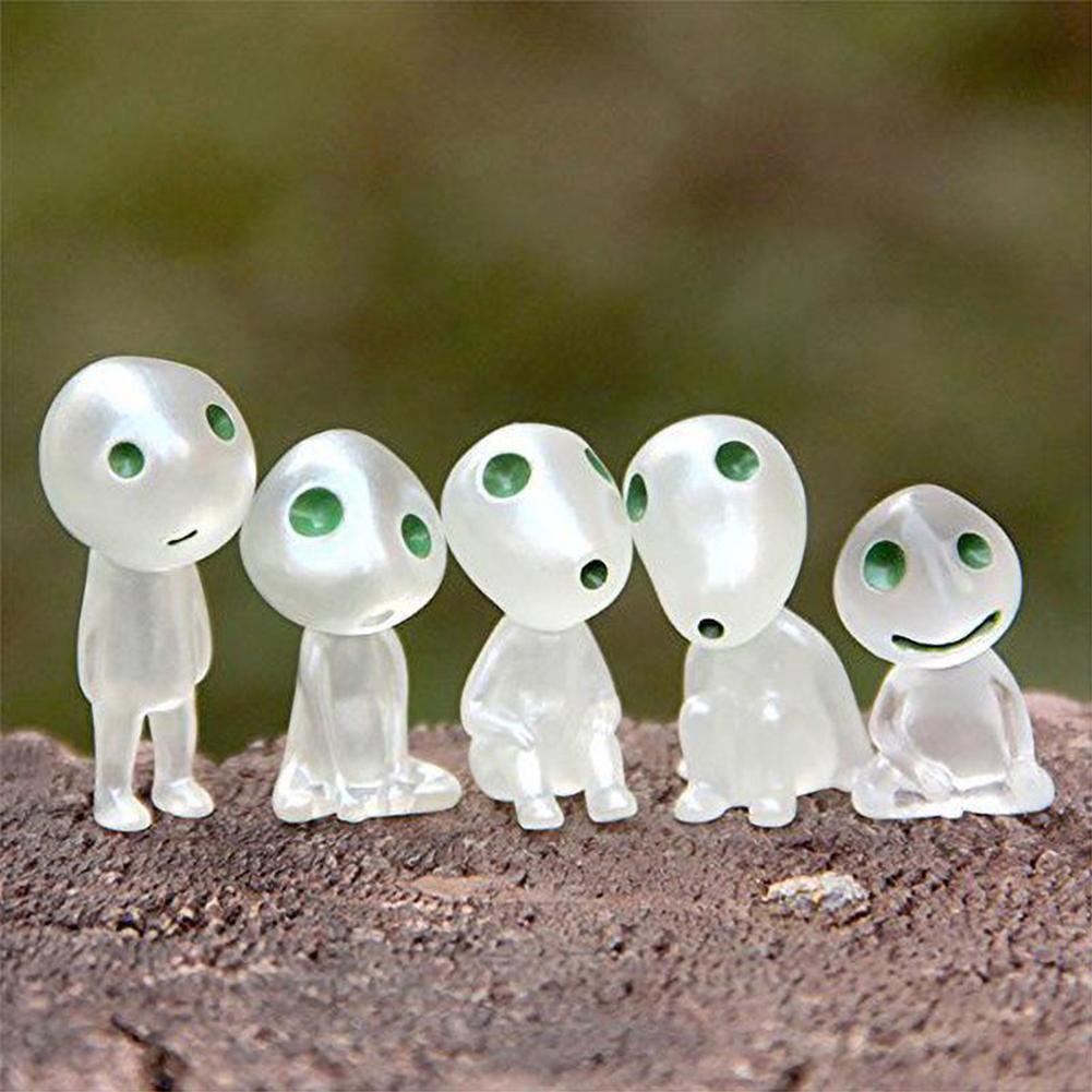 Mô hình nhân vật phim hoạt hình Princess Mononoke L1L8 bằng PVC phát sáng Y7P0