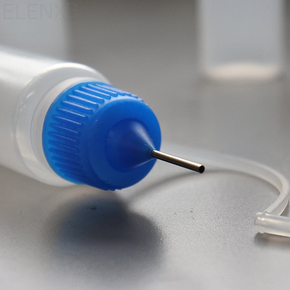 Set 10 chai nhựa rỗng 10ml kèm đầu kim thép màu sắc ngẫu nhiên đa năng