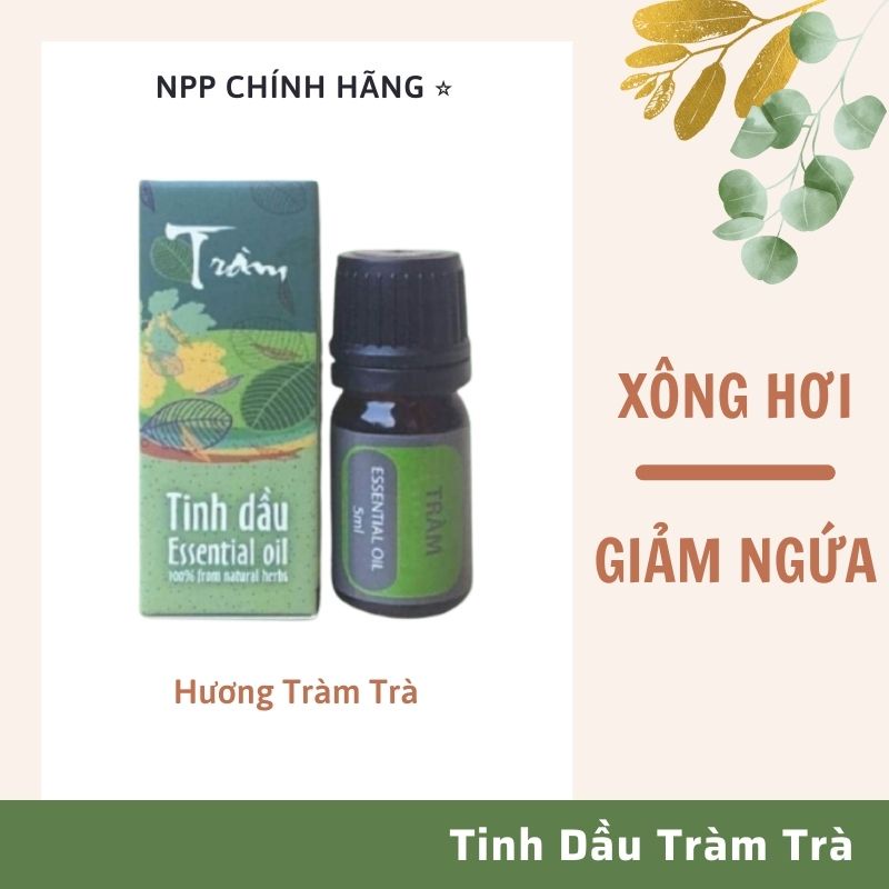 Tinh Dầu Thảo Dược  Tinh Dầu Nguyên Chất Thiên Nhiên 5ml của HTX sinh dược  Tràm Trà  Thảo Dược- An Toàn Cho Sức K