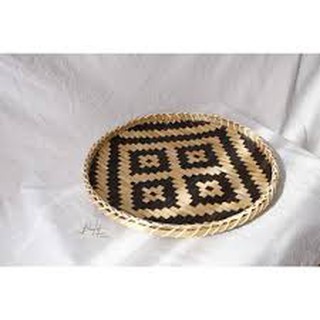 Mẹt tre đan họa tiết ( Bộ 3 màu khác nhau )