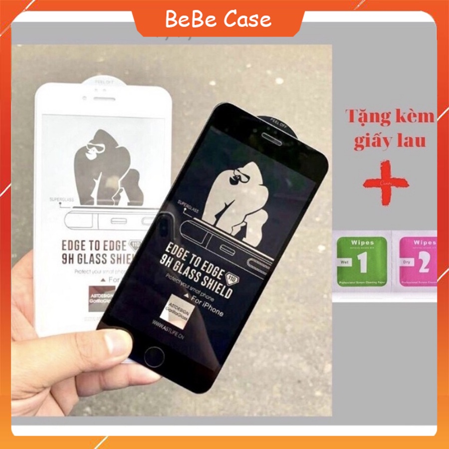 Kính Cường Lực KingKong  Full Màn cho 7Plus/ 8Plus/X/ Xs/ Xsmax/ 11/ 11 Pro/ 11 Promax/ 12 / 12 mini / 12 pro/ 12 Promax