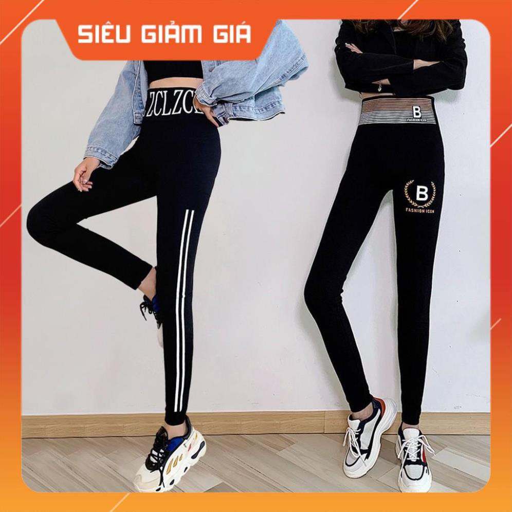 Quần legging nữ lưng cao dáng thể thao tập gym yoga co giãn 4 chiều phong cách khỏe khoắn trẻ trung năng động QD06