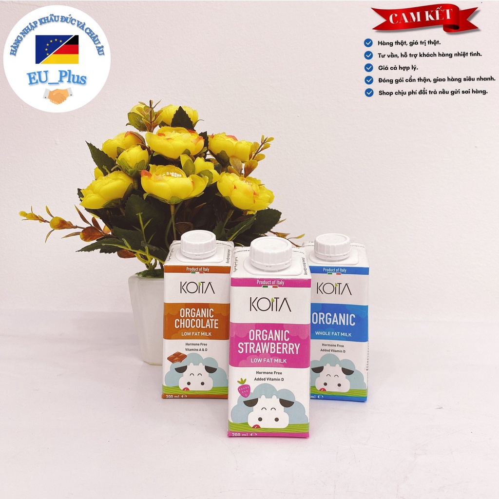 SỮA BÒ TƯƠI HỮU CƠ KOITA (200ml) - Organic Milk