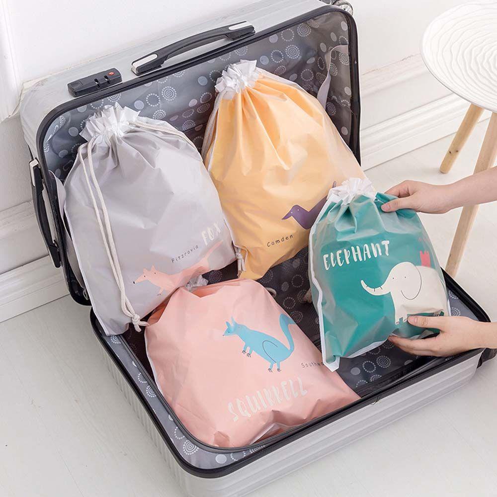Túi Dây Rút Đựng Mỹ Phẩm Chống Thấm Nước Họa Tiết Dễ Thương