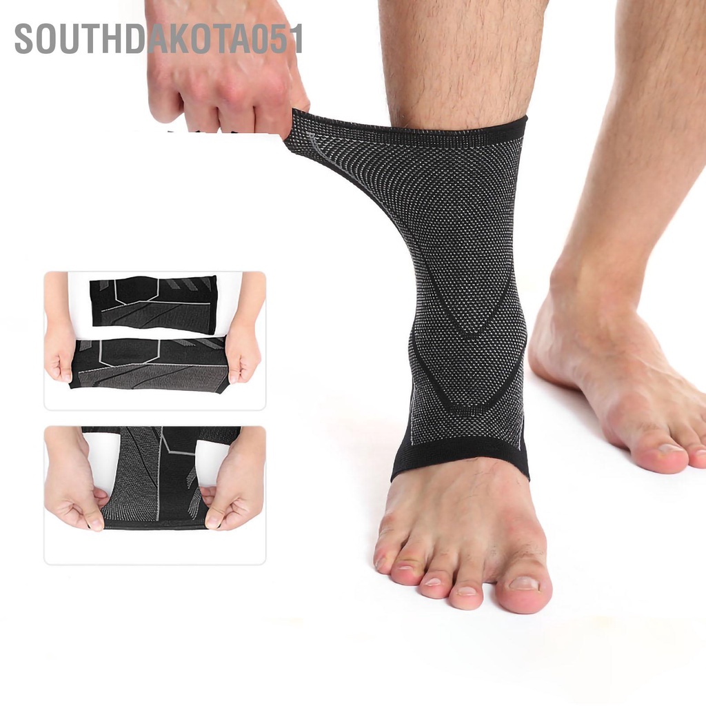 Southdakota051 Nẹp mắt cá chân Nén đàn hồi Achilles Tendon Hỗ trợ tay áo để giảm sưng Plantar Fasciitis