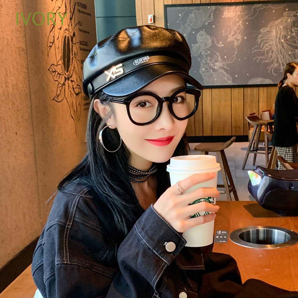 Mũ beret phối dây xích phong cách Hàn Quốc thời trang thu đông dành cho nữ