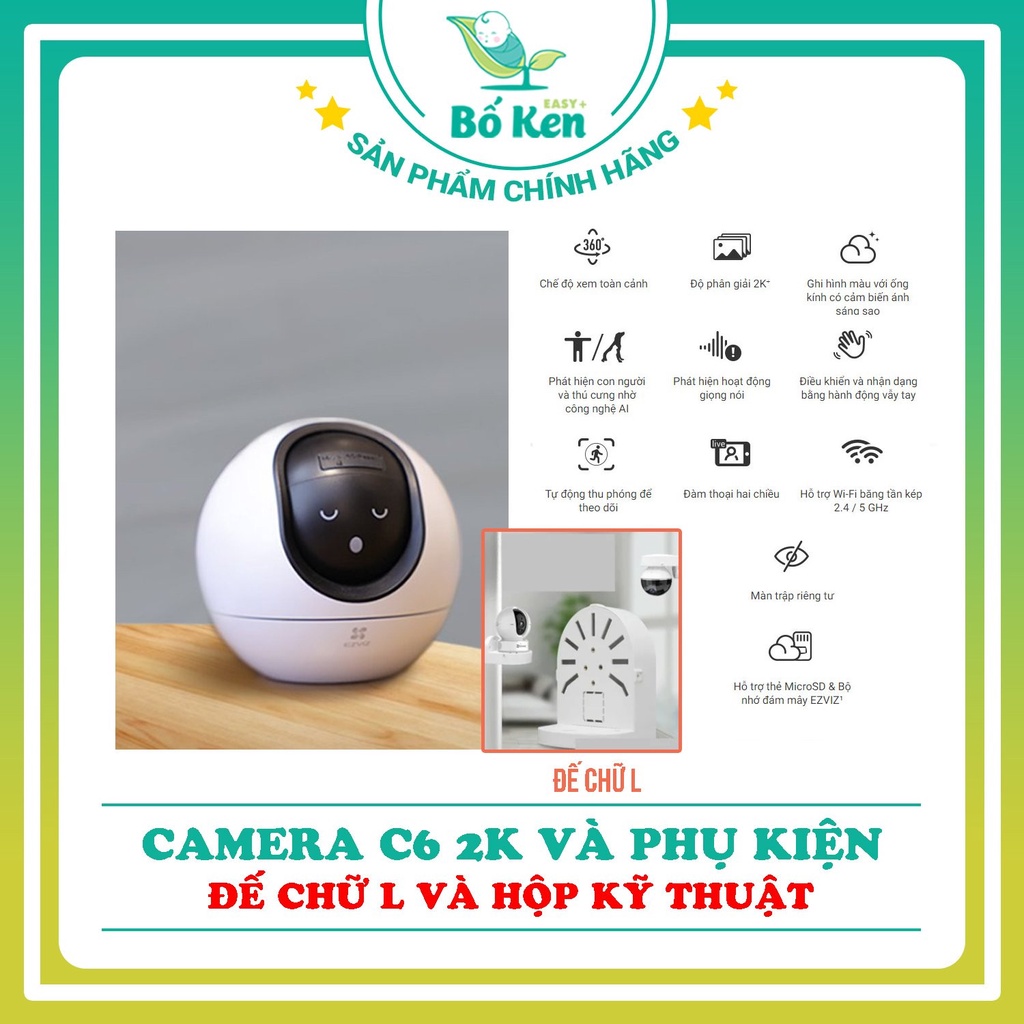CAMERA WIFI THEO DÕI EZVIZ C6N XOAY 340 ĐỘ [100% HÀNG CHÍNH HÃNG]