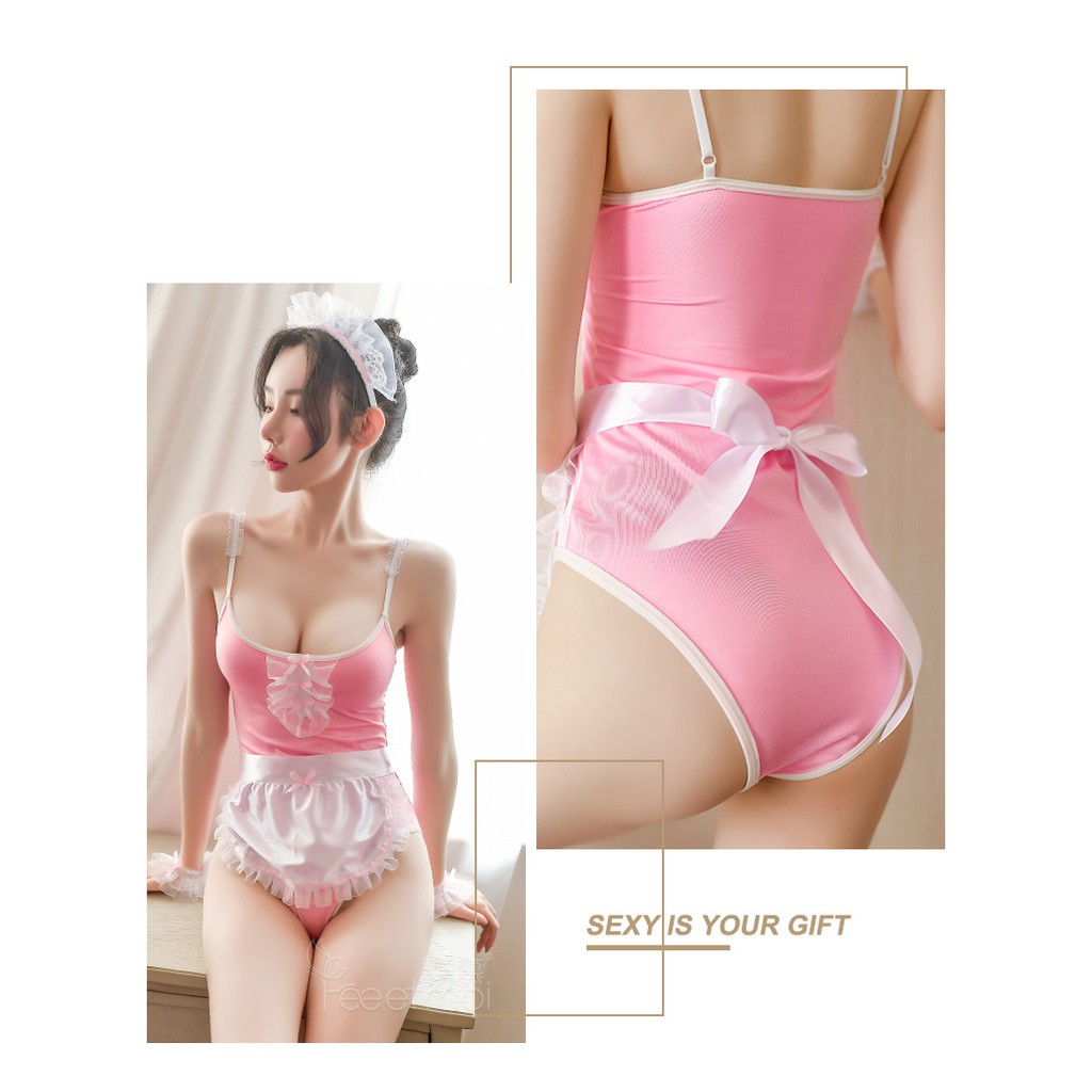Set đồ ngủ liền thân Cosplay dọn phòng L173 | BigBuy360 - bigbuy360.vn
