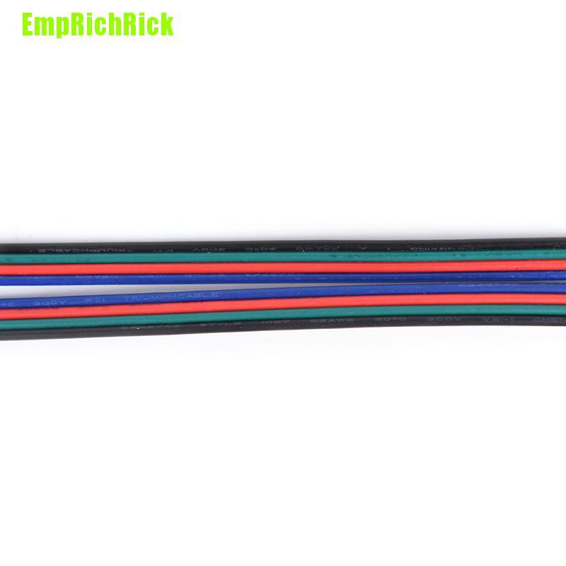 Dây Cáp Mở Rộng 5m / 10m 4-pin Rgb Cho Đèn Led 3528 / 5050 Rgb