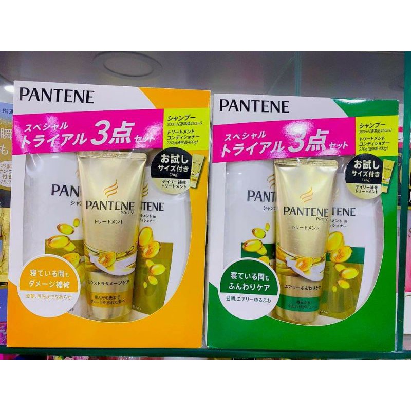 Dầu gội + xả Pantene set 3 Nhật bản mẫu mới