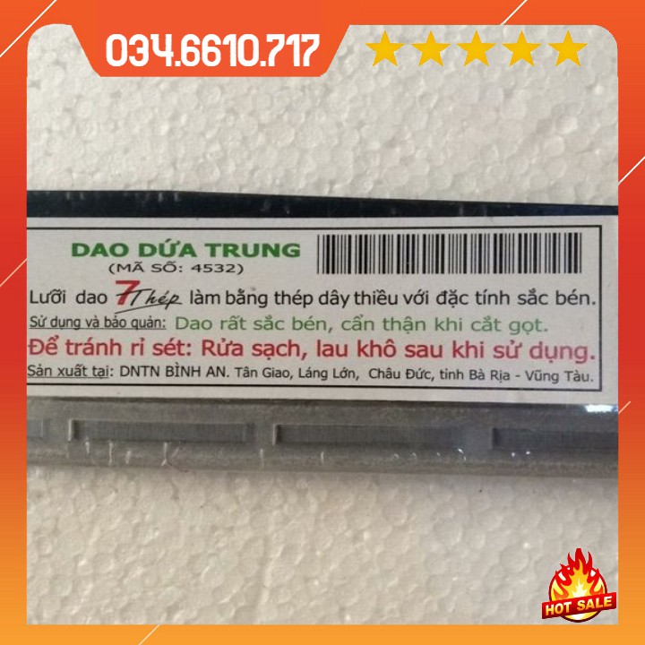 Siêu sắc bén - Dao 7 thép chuôi xanh 32cm