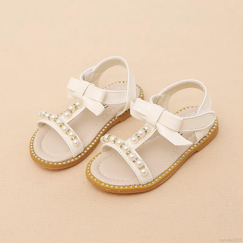 Giày Sandal Mềm Đính Nơ Dễ Thương Cho Bé Gái