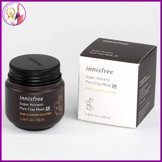 Mặt nạ đất sét innisfree super volcanic pore clay mask 2x