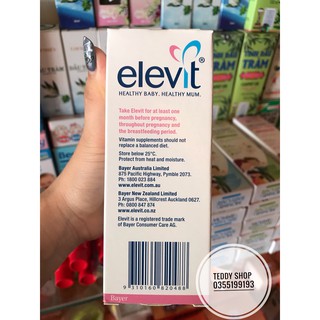 Vitamin tổng hợp Elevit bầu Úc