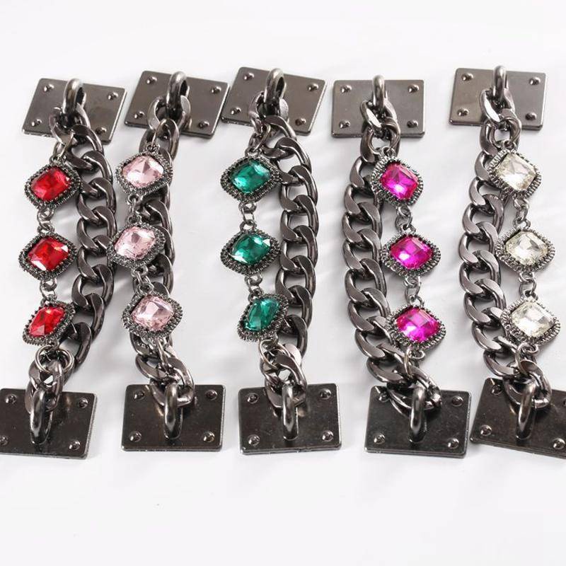 Phụ Kiện Nút Gắn Giày Thời Trang Cá Tính#Loạt Đá Quý Kim Loại