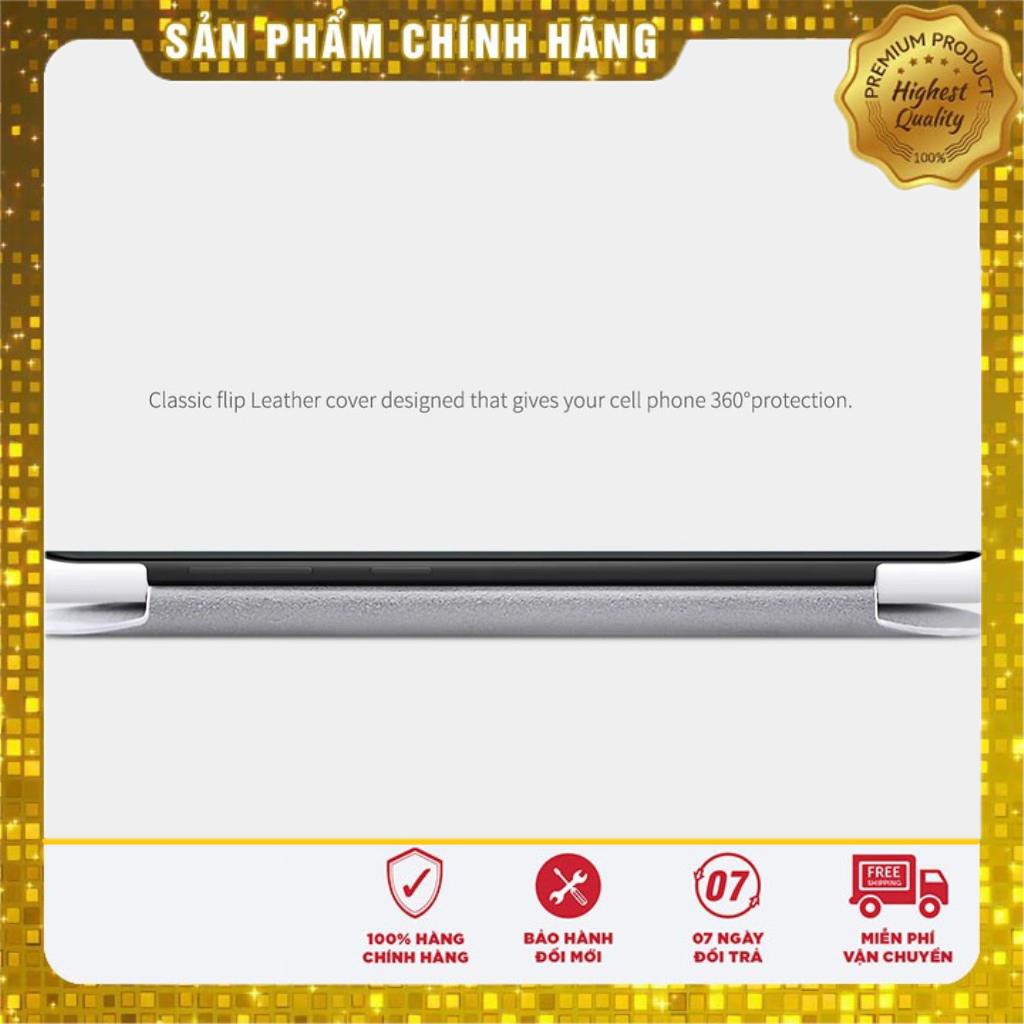 Bao Da Da Bò Cho Samsung Galaxy S10 Plus hiệu Nillkin Qin Có Ngăn Đựng Thẻ - Hàng Chính Hãng