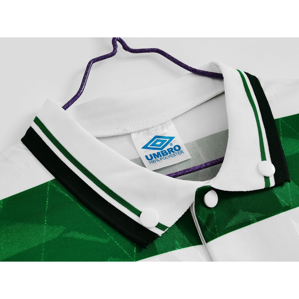 Áo Bóng Đá Đội Tuyển Celtic 89-91 Phong Cách Retro