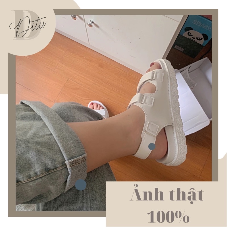 Dép Sandal Nữ Đi Học Độn Để Phong Cách Ulzzang ,Giày Thời Trang Nữ Giá Rẻ