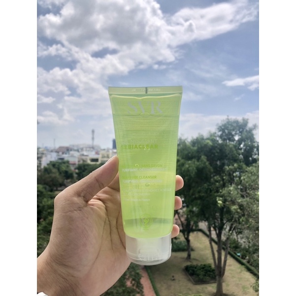 Sữa rửa mặt dạng gel không có xà phòng, làm sạch & loại bỏ tế bào da chết SVR SEBIACLEAR Gel Moussant 55/200/400ml