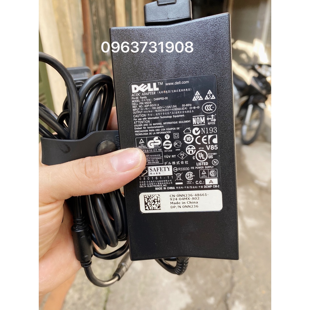 Dây sạc laptop Dell Latitude 7280 7290 nguyên bản theo máy
