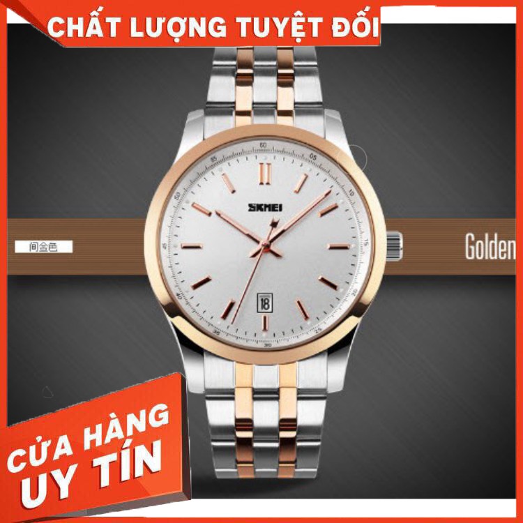 {*Cao Cấp-Rẻ*} Đồng Hồ Nam SKMEI VÔ ĐỊCH GIÁ RẺ Dây Kim Loại Sang Trọng Đẳng Cấp