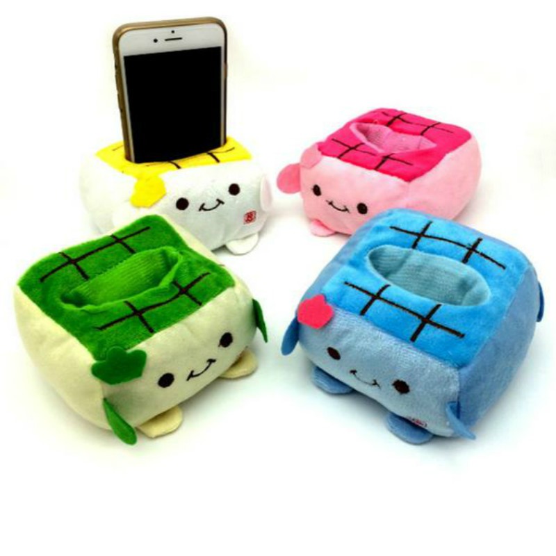 Thú Bông Trang Trí Xinh Xắn Hình Hộp Có Khe Cắm