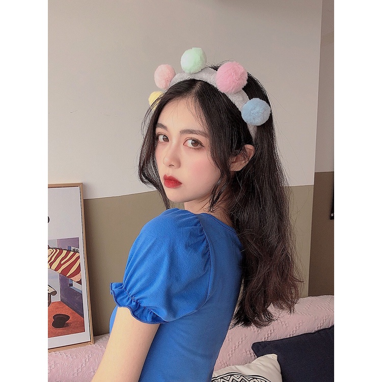 Băng đô chống trượt SD702 thiết kế hình bông hoa đủ màu dễ thương phong cách Hàn Quốc làm phụ kiện thời trang cho nữ