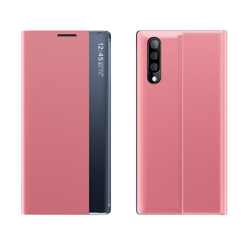 Bao da điện thoại nắp lật PU từ tính có cửa sổ thông minh cho Samsung Galaxy A20 A30 A50 A10 A40 A70 M10