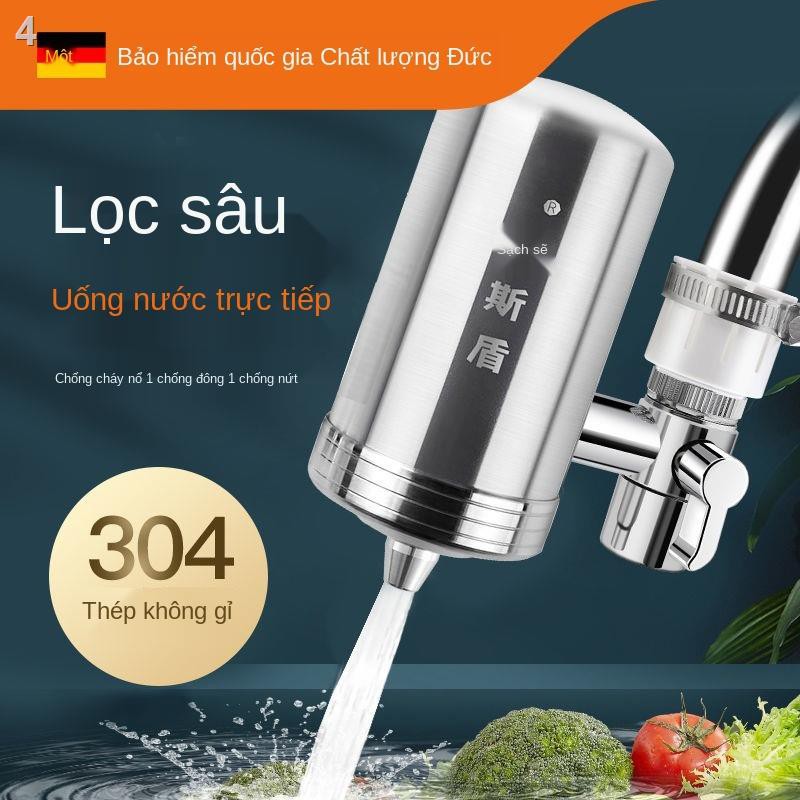 máy lọc nước vòi bằng thép không gỉ 304 bộ nhà bếp gia đình thải đầu ra uống trực tiếp lõi gốm sứ siêu