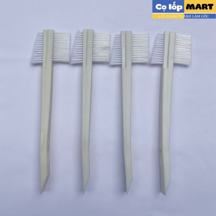 Bàn chải dẹt vệ sinh nội ngoại thất xe ô tô. Chổi nhựa dẹt 2 đầu, cọ rửa vệ sinh khe kẽ, các chi tiết nhỏ trên xe ô tô