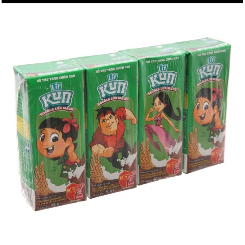 Lốc Sữa Kun Socola 180ml×4 hộp