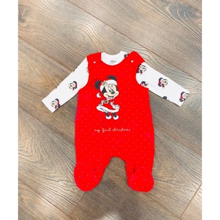 0-6m Set body chip và body yếm liền vớ Noel cho bé